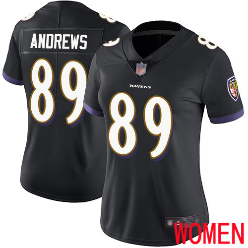 Baltimore Ravens Limited Black Women Mark Andrews Alternate Jersey NFL Football #89 Vapor Untouchable->women nfl jersey->Women Jersey